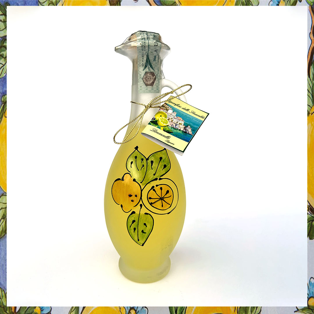 Bottiglia anfora limoni_liquorificio dello Smeraldo Bottiglia anfora limoni_liquorificio dello Smeraldo