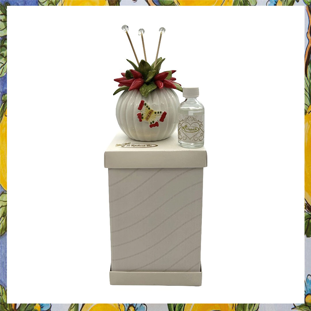 Profumatore con scatola peperoncini palla liquorificio smeraldo Profumatore con scatola peperoncini palla liquorificio smeraldo